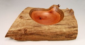 Red Eucalyptus Log Bowl