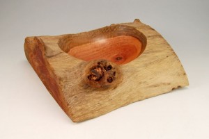 Red Eucalyptus Log Bowl